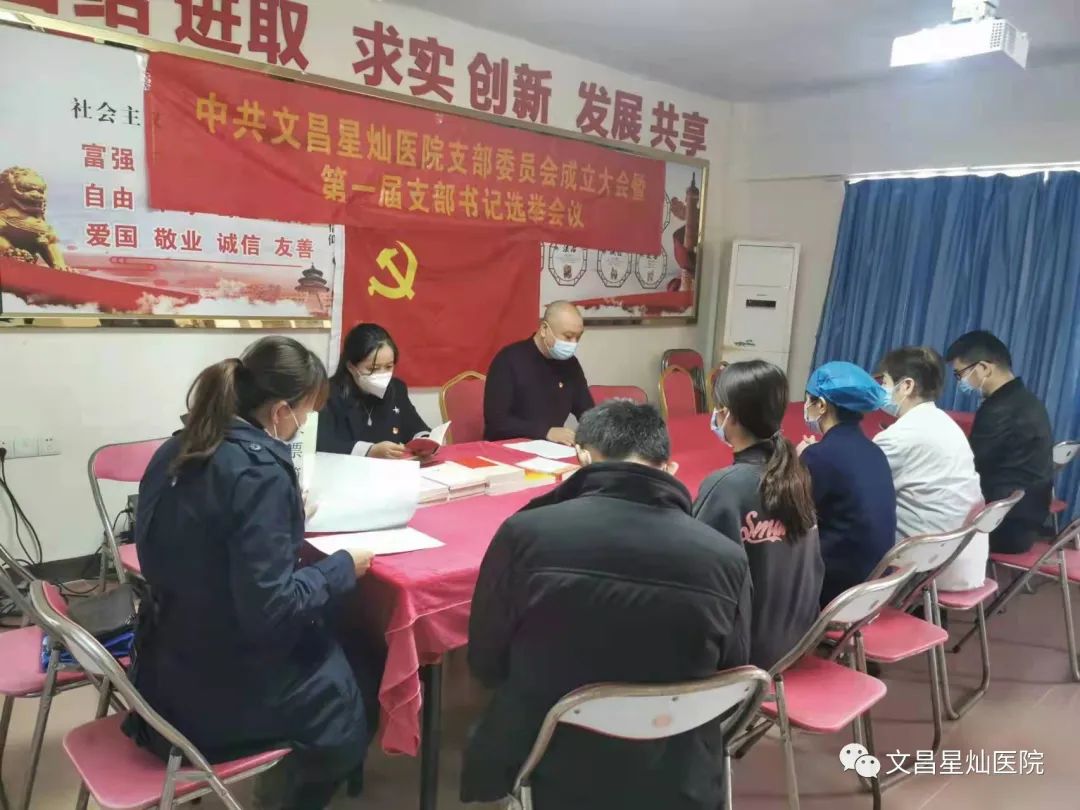 熱烈祝賀文昌星燦醫(yī)院黨支部正式成立！